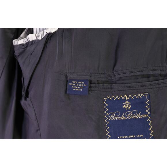 Brooks Brothers Charcoal Gray Wool Blazer Jacket Made in USA 43R - Picture 8 of 9